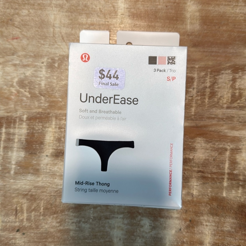 New inbox under ease midrise thong, three pack